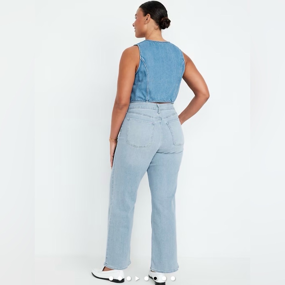 Old Navy | High-Waisted Wow Wide-Leg Jeans - Picture 2 of 9